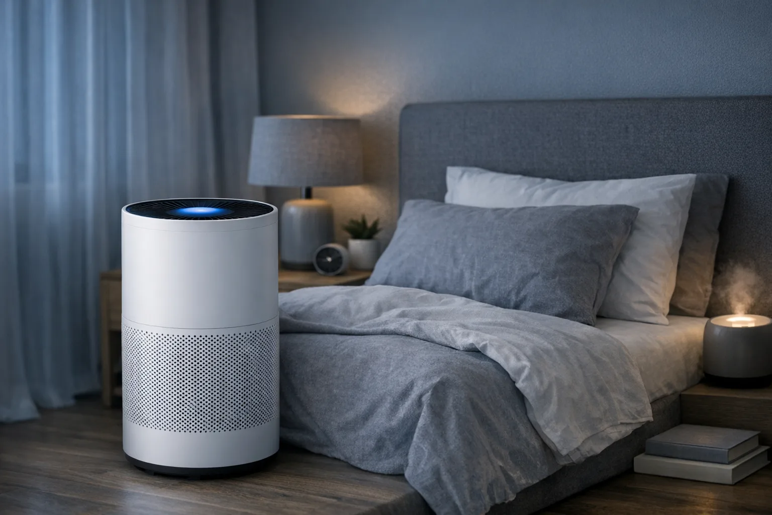 Luftreiniger fuer Schlafzimmer: Kaufkriterien fuer ruhige Nachtruhe